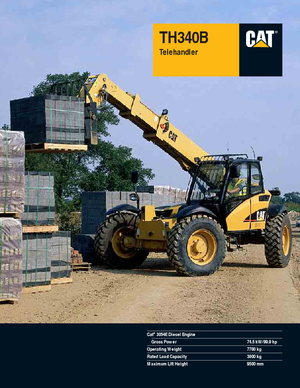 Telescoopladers Caterpillar TH340B