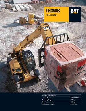Telescoopladers Caterpillar TH350B