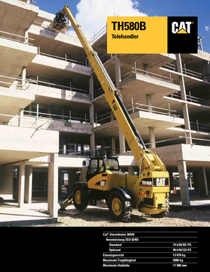 Telescoopladers Caterpillar TH 580 B