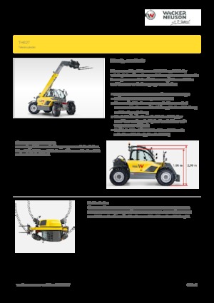Telescoopladers Wacker Neuson TH627