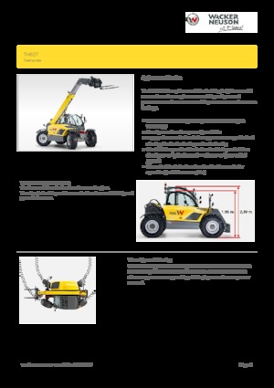 Telescoopladers Wacker Neuson TH627
