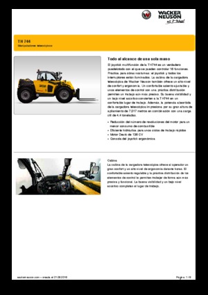 Telescoopladers Wacker Neuson TH744