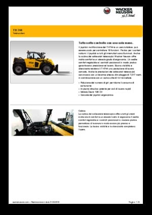 Telescoopladers Wacker Neuson TH744