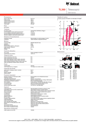 Telescoopladers Bobcat TL 360