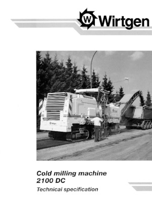 Koudfreesmachines Wirtgen 2100 DC