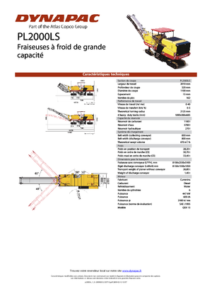 Koudfreesmachines Dynapac PL 2000 LS