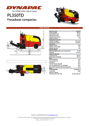 Koudfreesmachines Dynapac PL 350 TD
