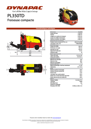 Koudfreesmachines Dynapac PL 350 TD