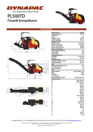 Koudfreesmachines Dynapac PL 500 TD