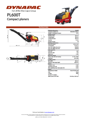 Koudfreesmachines Dynapac PL 600 T