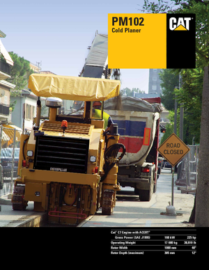 Koudfreesmachines Caterpillar PM102