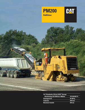 Koudfreesmachines Caterpillar PM200