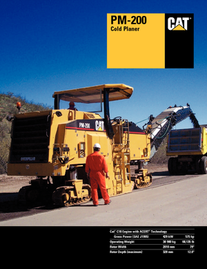 Koudfreesmachines Caterpillar PM200