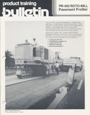 Koudfreesmachines Caterpillar PR-450