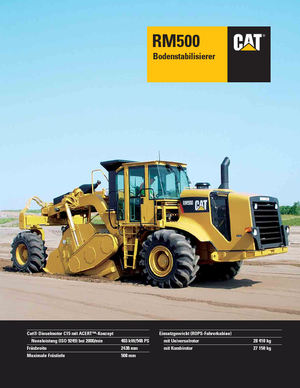 Asfaltrecyclingmachines/-Kouderecycling Caterpillar RM500 