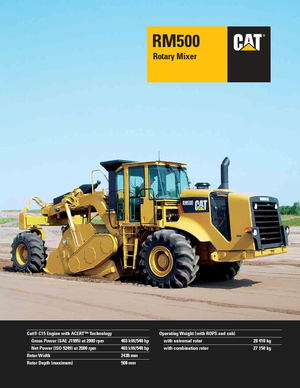 Asfaltrecyclingmachines/-Kouderecycling Caterpillar RM500 