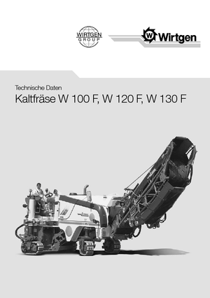Koudfreesmachines Wirtgen W 120 F