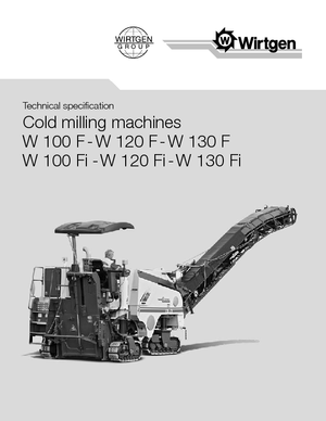 Koudfreesmachines Wirtgen W 120 F