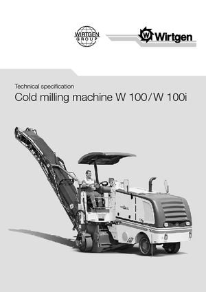 Koudfreesmachines Wirtgen W 100 i