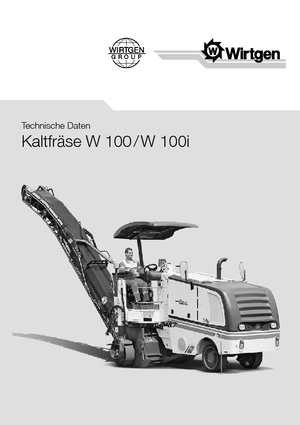 Koudfreesmachines Wirtgen W 100 i