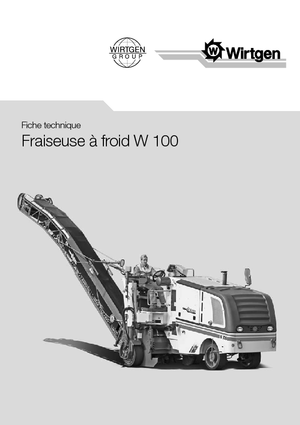 Koudfreesmachines Wirtgen W 100