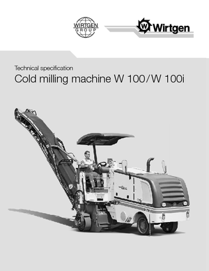 Koudfreesmachines Wirtgen W 100