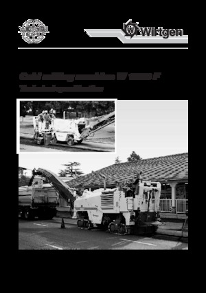 Koudfreesmachines Wirtgen W 1200 F