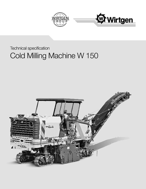 Koudfreesmachines Wirtgen W 150