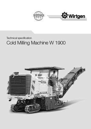 Koudfreesmachines Wirtgen W 1900