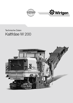Koudfreesmachines Wirtgen W 200