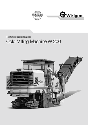 Koudfreesmachines Wirtgen W 200