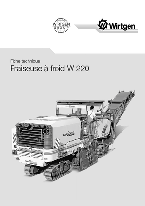 Koudfreesmachines Wirtgen W 220