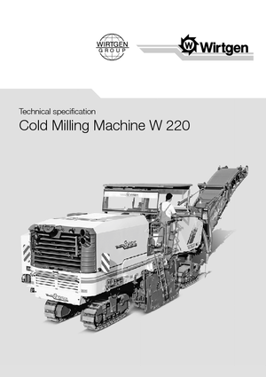 Koudfreesmachines Wirtgen W 220