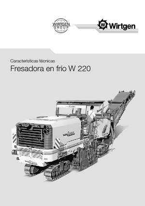 Koudfreesmachines Wirtgen W 220