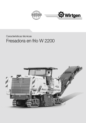 Koudfreesmachines Wirtgen W 2200