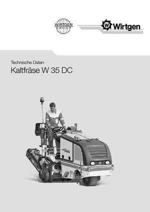 Koudfreesmachines Wirtgen W 35 DC