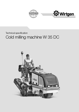 Koudfreesmachines Wirtgen W 35 DC
