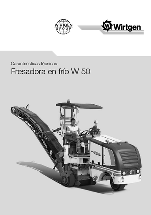 Koudfreesmachines Wirtgen W 50