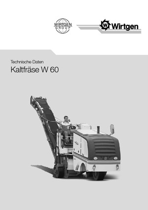 Koudfreesmachines Wirtgen W 60