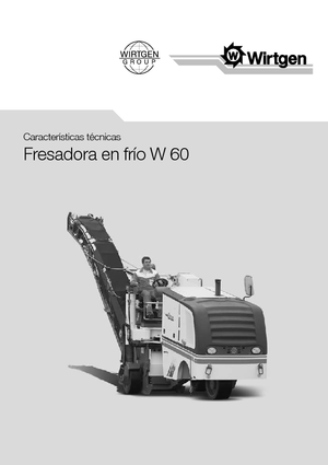 Koudfreesmachines Wirtgen W 60