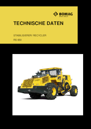 Asfaltrecyclingmachines/-Kouderecycling Bomag RS 650