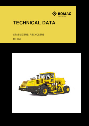 Asfaltrecyclingmachines/-Kouderecycling Bomag RS 650