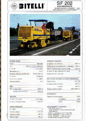 Koudfreesmachines Bitelli SF 202
