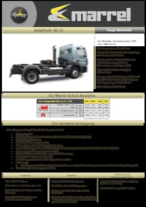 Roll-off kiepwagens Marrel AL 10 DIN 41 B