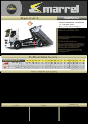 Roll-off kiepwagens Marrel AL 14 DIN 56 S-B