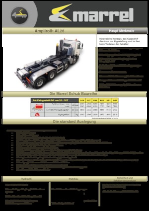 Roll-off kiepwagens Marrel AL 26 DIN 58 B