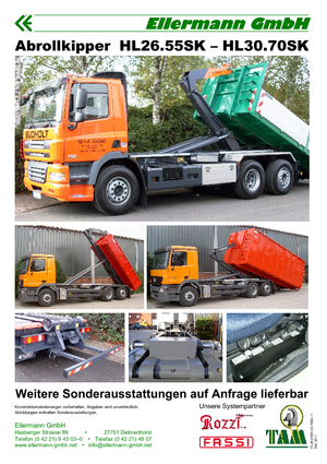 Roll-off kiepwagens Ellermann HL 26.70 SK