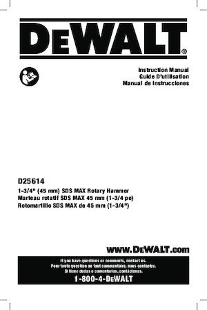 Roterende Hamers DEWALT D25614K