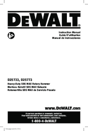 Roterende Hamers DEWALT D25773K