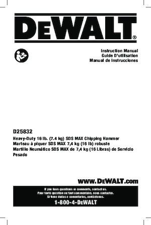 Roterende Hamers DEWALT D25832K